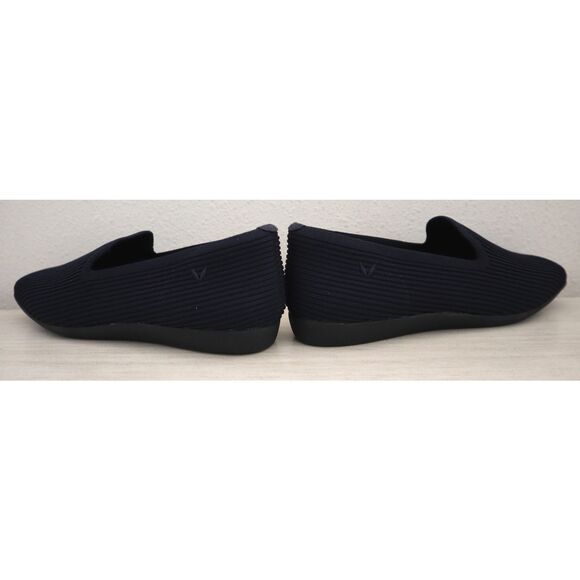 Vivaia Women Sz EUR 36.5 US 6 Navy Samantha Walker Square-Toe Knit Loafers - Picture 12 of 16